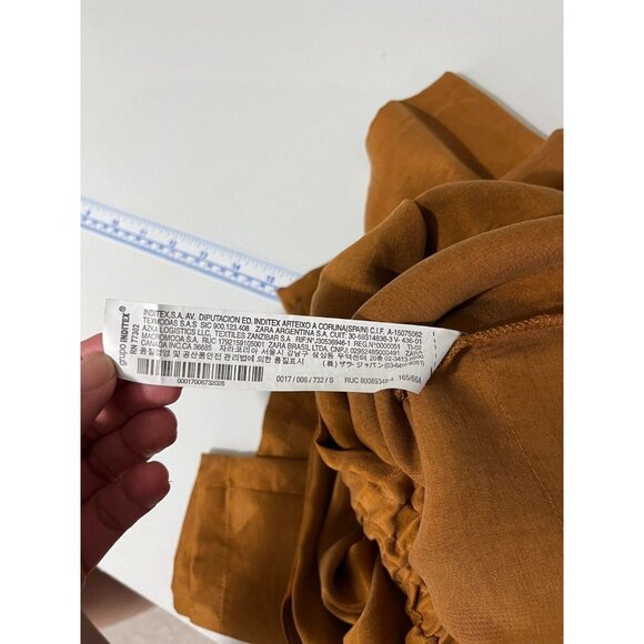 Zara Fillsens Toffee Brown Satin Effect Pants - Picture 9 of 13